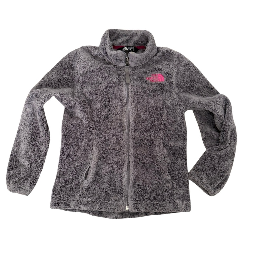 The North Face Kids Gray Fleece Jacket, youth XS